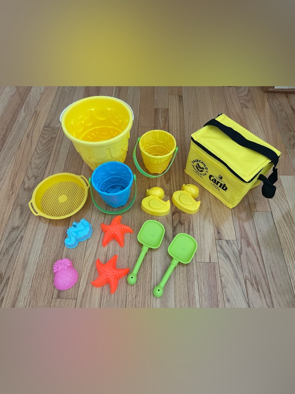 Beach Set: Kids Sand Toy Set and Towels